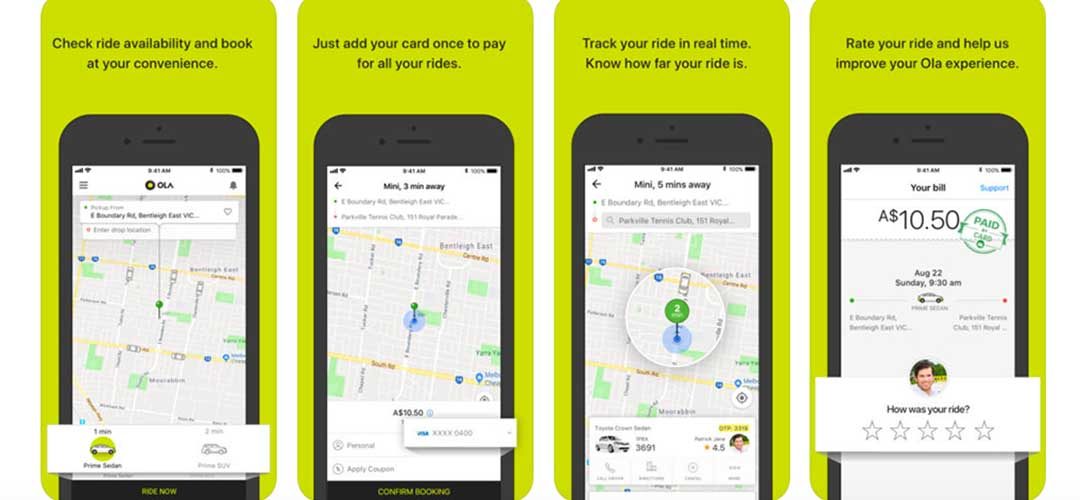 Source: Screenshot from Ola iOS App Store.