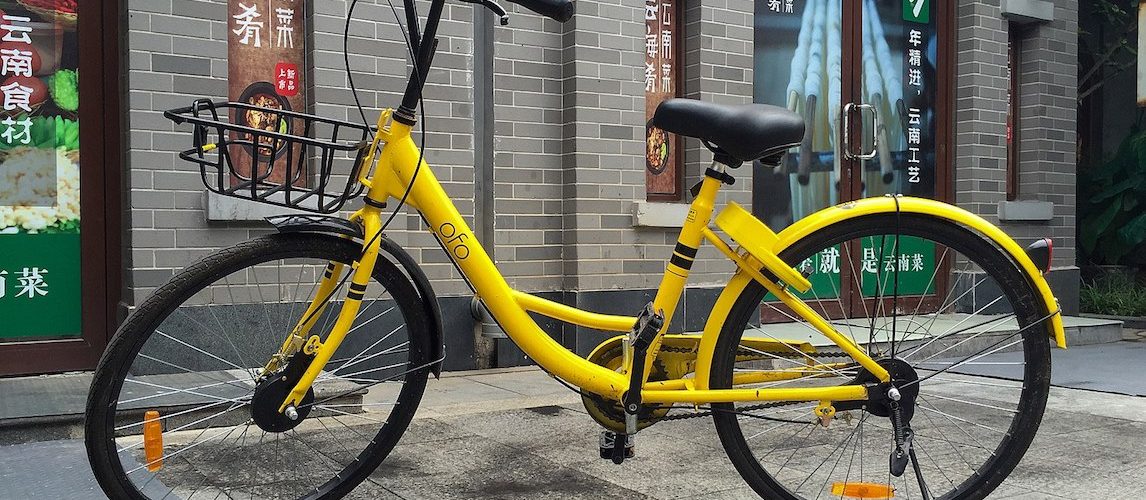 An Ofo bike in Xiyuan, China. Photo: Wikimedia Commons