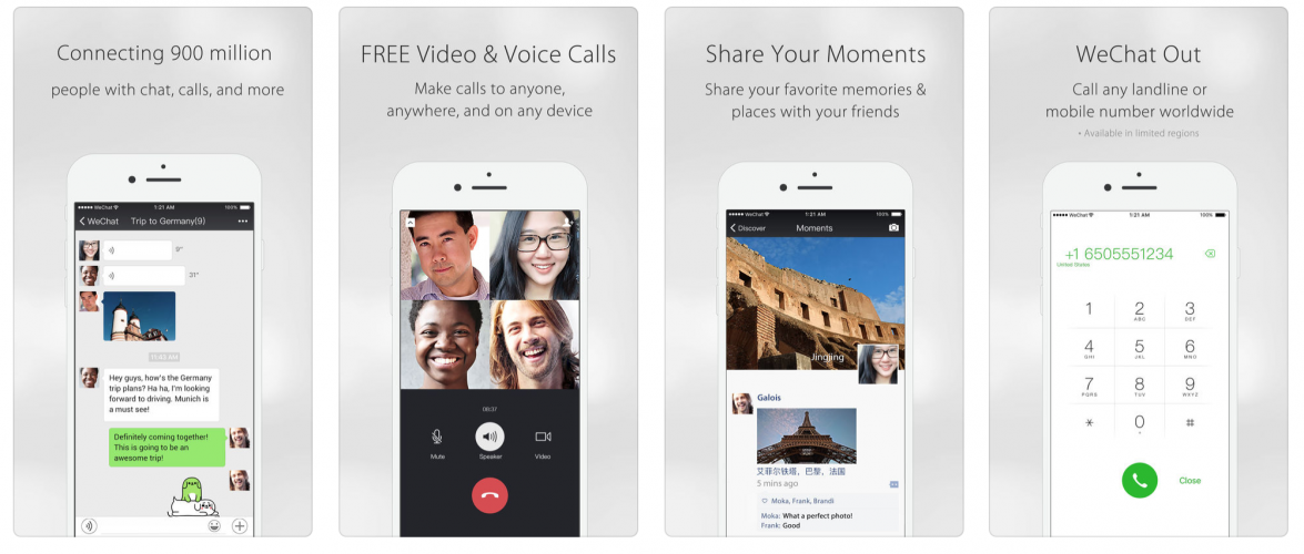 Screenshot of Wechat 