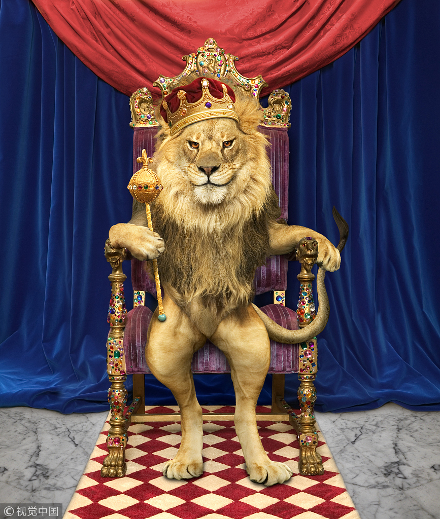 Лев царь на троне