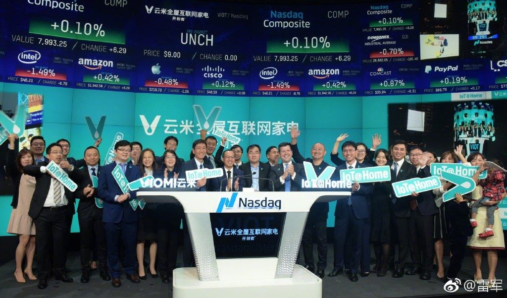 Xiaomi-backed Viomi closes volatile Nasdaq debut by marginal rise