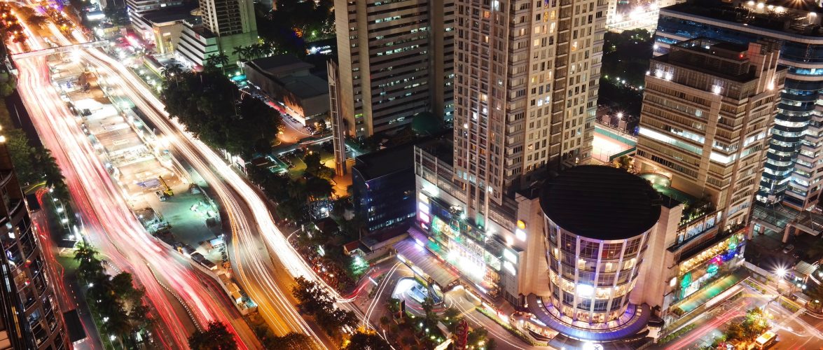 Jakarta night scene by 
Gede Suhendra.