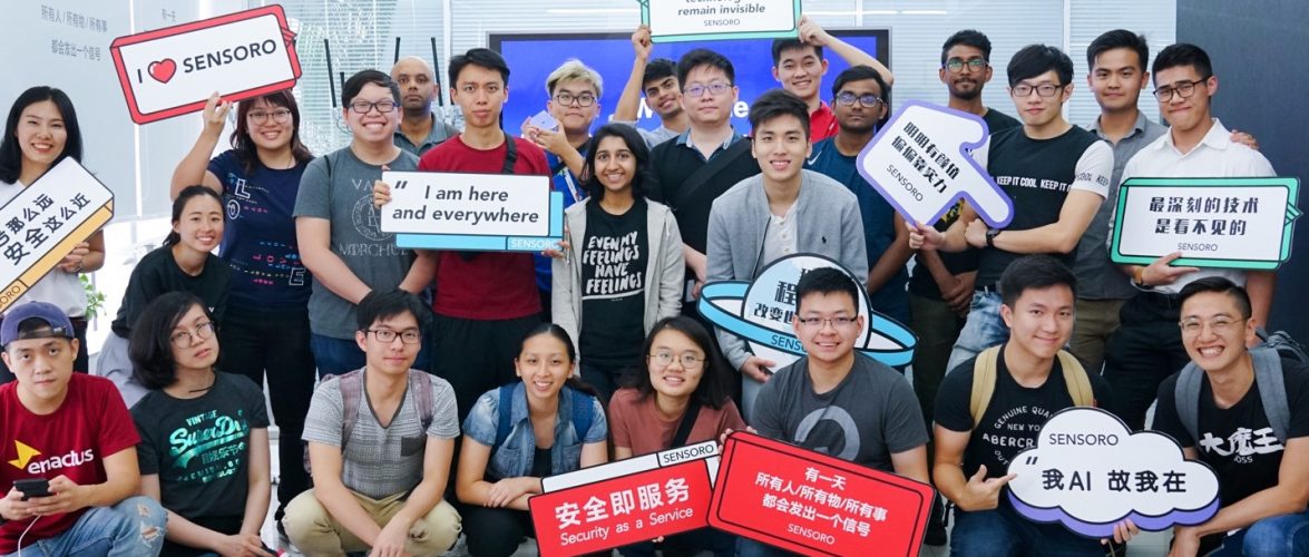 Probably one of the most casual group photos we had with funny props in SENSORO modern company visit.