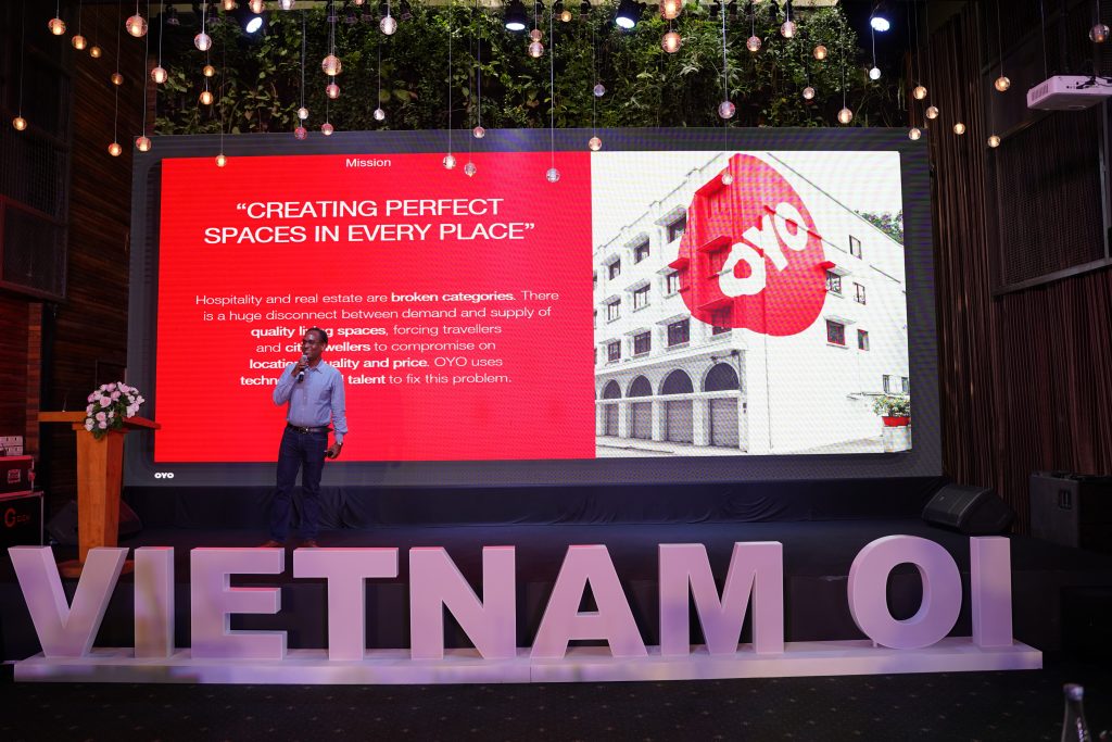 Anil Goel, Global Chief Technology and Product Officer, OYO Hotels and Homes at the official Vietnam's launch in Ho Chi Minh City on July 2, 2019. Photo provided by company. 