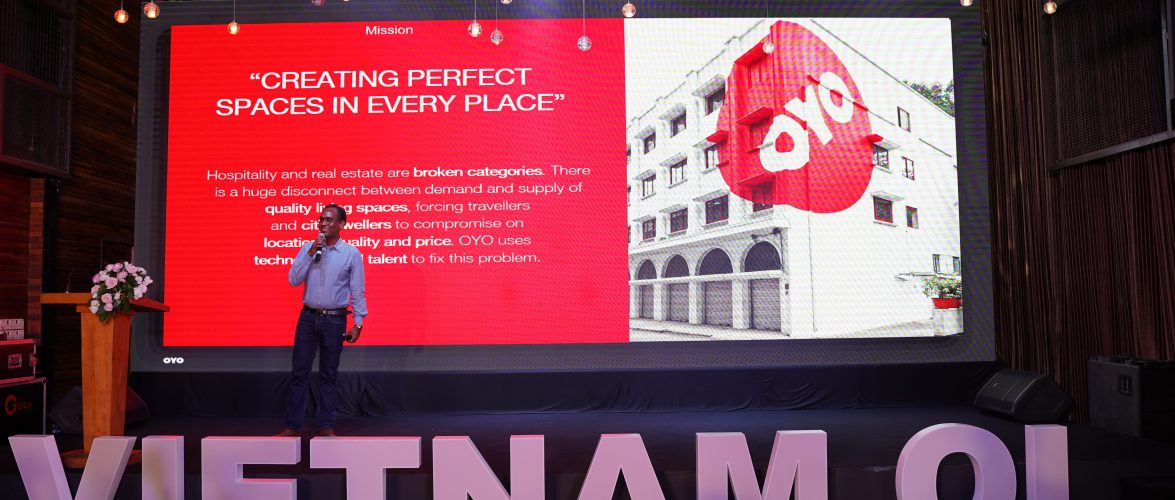 Anil Goel, Global Chief Technology and Product Officer, OYO Hotels and Homes at the official Vietnam's launch in Ho Chi Minh City on July 2, 2019. Photo provided by company. 