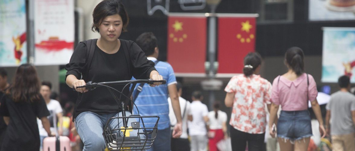 An SCMP reporter uses mobile payment to use a bike sharing service in Shenzhen, China. Photo: SCMP