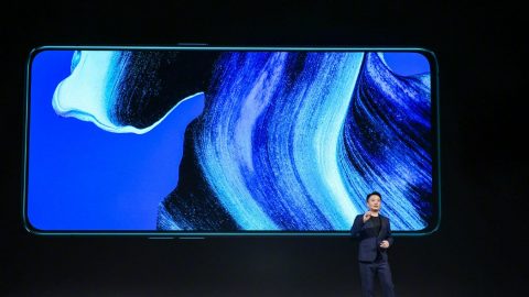 Brian Shen Yiren, vice president of Oppo, introduces the new Oppo Reno2 in Shanghai on Sep. 10, 2019. Photo: Handout via SCMP
