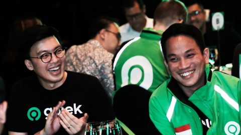 Kevin Aluwi (left) and Andre Soelistyo, co-CEOs of Gojek. Courtesy of Gojek.