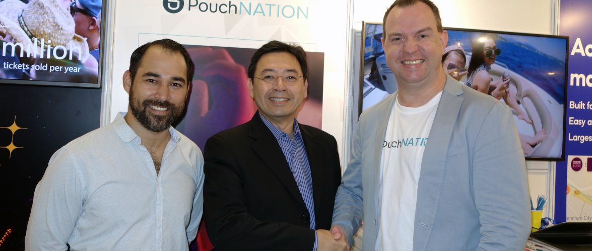 David Rapaport (COO PouchNATION), Komkrit Sirirat (Deputy Managing Director at ThaiTicketMajor), Koen Van Geene (Director for Thailand PouchNATION)