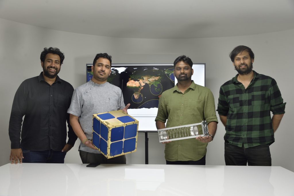 Left to Right: Chaitanya Dora, Sanjay Nekkanti, Abhay Egoor, and Krishna Teja