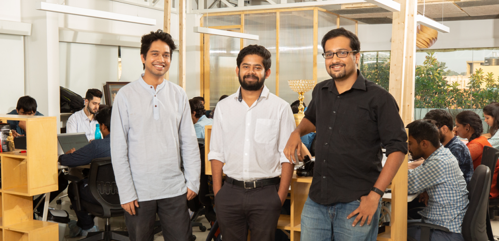 TapChief's co-founders: Shashank Murali, Binay Krishna, and Arjun Krishna