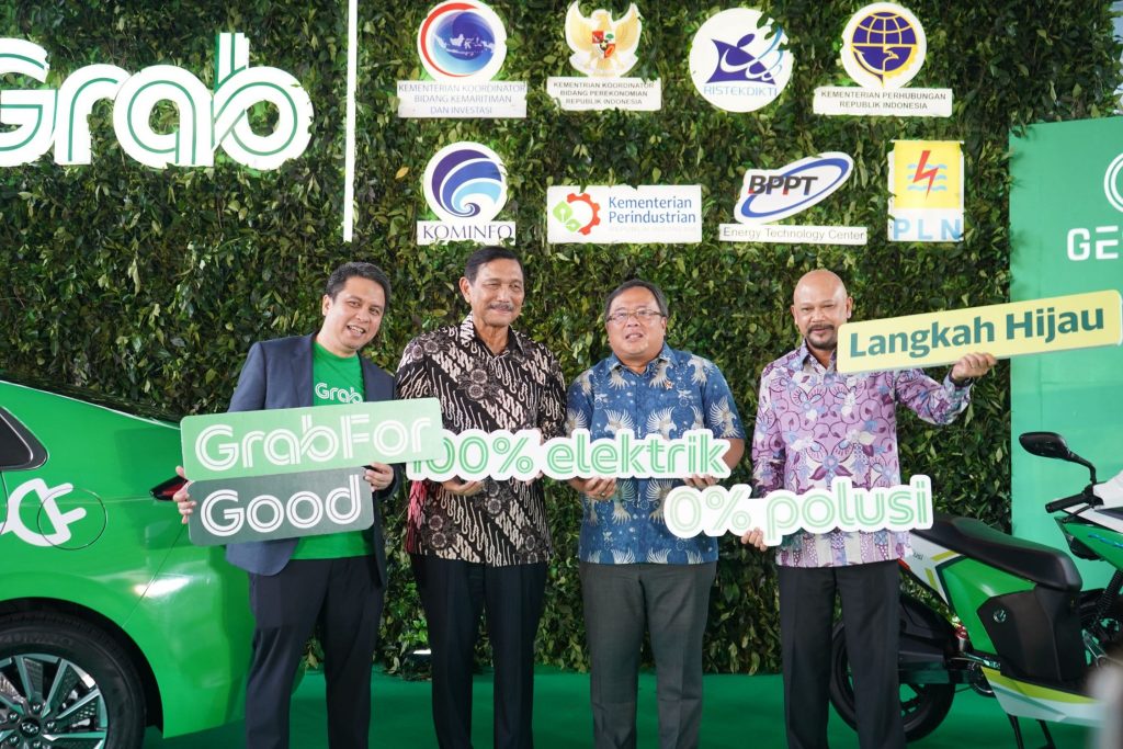 Grab Indonesia introduces its first electric vehicle fleet