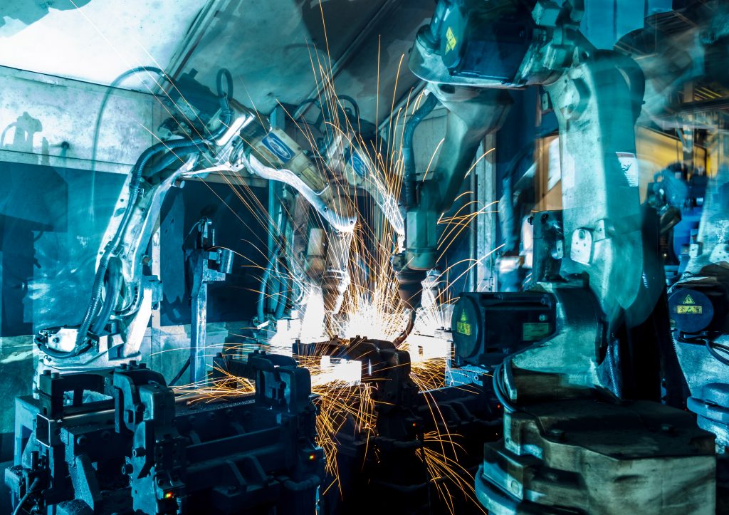 Industrial robots. Source: Shutterstock.