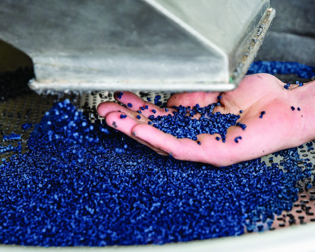 UBQ Materials has developed a technology that takes household waste and converts it into a bio-based plastic substitute. Image courtesy UBQ Materials via NoCamels.