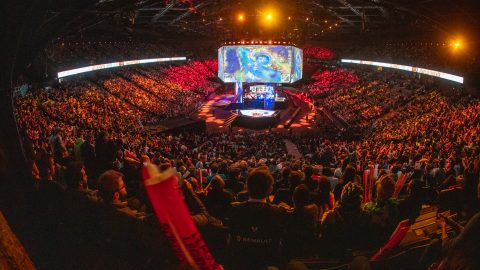 The 2019 League of Legends World Championship Finals at AccorHotels Arena on November 10, 2019 in Paris, France. Photo by Colin Young-Wolff. Courtesy of Riot Games.