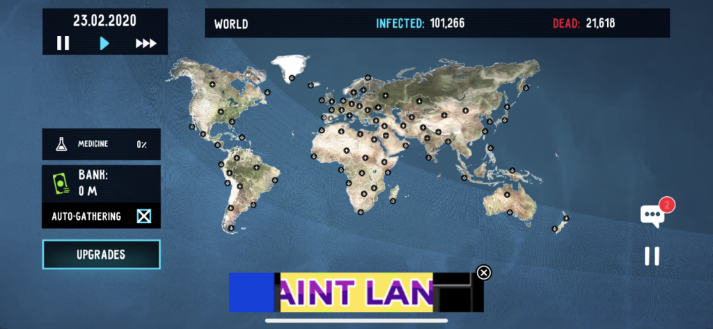 Screengrab of Virus Antidote: Pandemic Doom. Courtesy of Action Portal via Abacus News.
