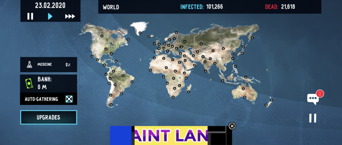 Screengrab of Virus Antidote: Pandemic Doom. Courtesy of Action Portal via Abacus News.