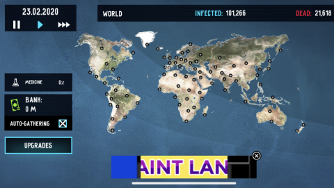 Screengrab of Virus Antidote: Pandemic Doom. Courtesy of Action Portal via Abacus News.