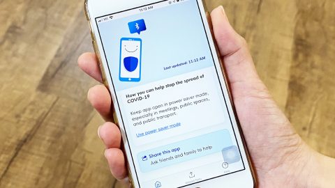 The TraceTogether app. Via Vulcan Post.
