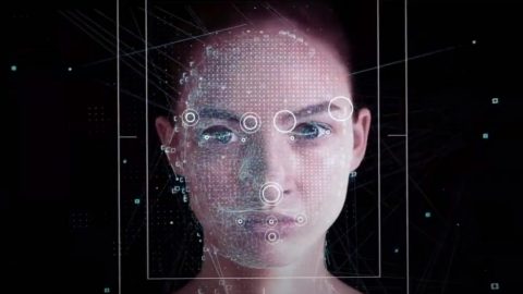 Corsight AI's system can perform facial recognition even when faces are concealed by masks and other protective gear. Screenshot via NoCamels.
