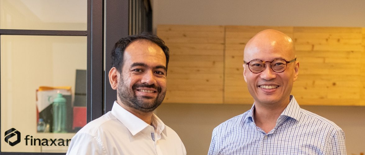 Singapore SME-focused fintech Finaxar founders, Vihang Patel and Tan Sian Wee. Picture courtesy of Finaxar.