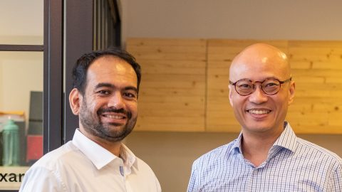 Singapore SME-focused fintech Finaxar founders, Vihang Patel and Tan Sian Wee. Picture courtesy of Finaxar.