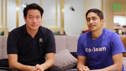 CoLear founders Marc Irawan (left) and Abhay Saboo (right). Picture courtesy of Surge.