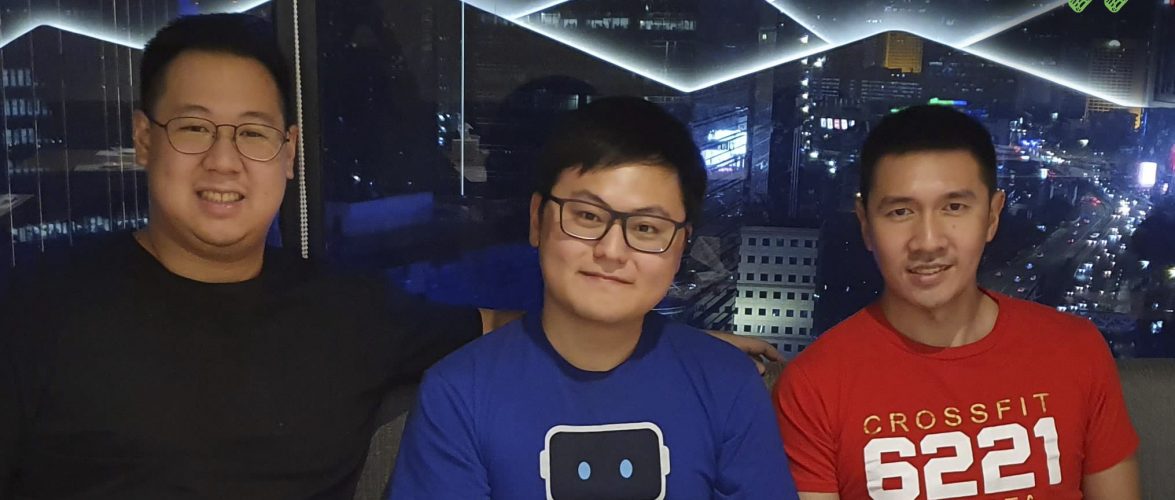 Hangry founders Abraham Viktor (left), Robin Tan (middle), and Andreas Resha (right). Picture courtesy of Surge.