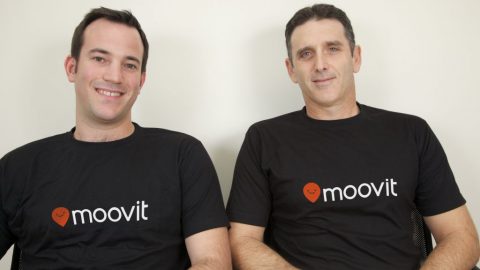 Moovit co-founders Nir Erez and Roy Bick. Courtesy of Moovit via NoCamels.