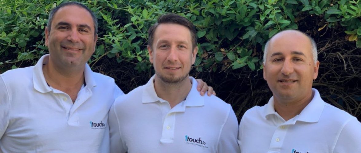 1touch founders (from left to right): Zak Rubinstein, Dimitry Shevchenko, and Itzhak Assaraf. Courtesy of 1touch via NoCamels.