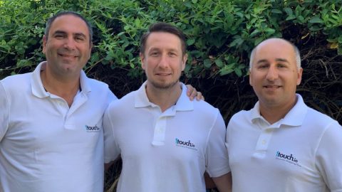 1touch founders (from left to right): Zak Rubinstein, Dimitry Shevchenko, and Itzhak Assaraf. Courtesy of 1touch via NoCamels.