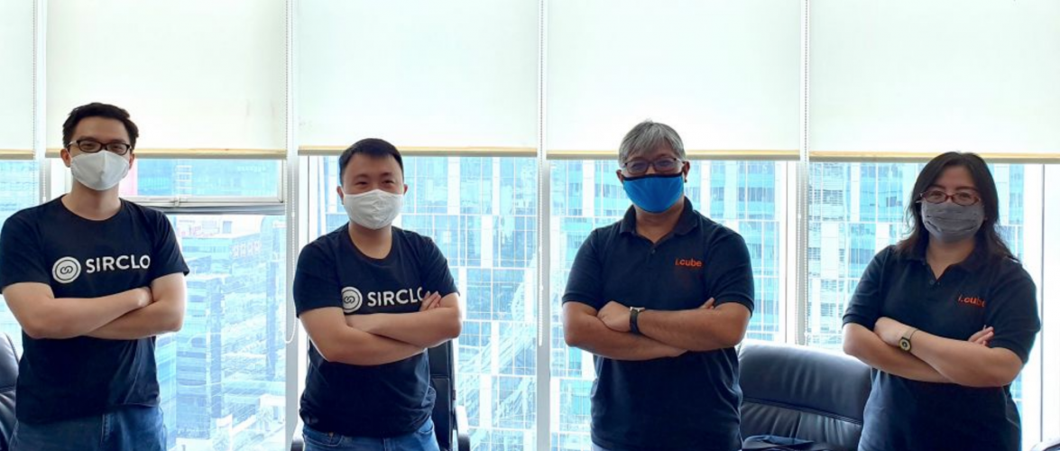 Sirclo and Icube's founders in merger announcement. Photo courtesy of Sirclo.