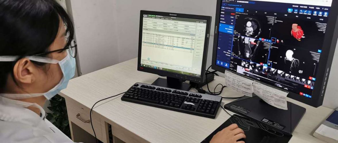 Shukun's AI-powered systems are used in a hospital in Zhejiang to help screen heart diseases. Photo provided to KrASIA