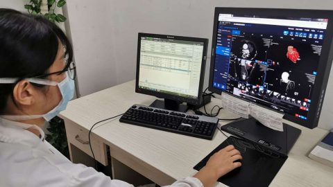 Shukun's AI-powered systems are used in a hospital in Zhejiang to help screen heart diseases. Photo provided to KrASIA