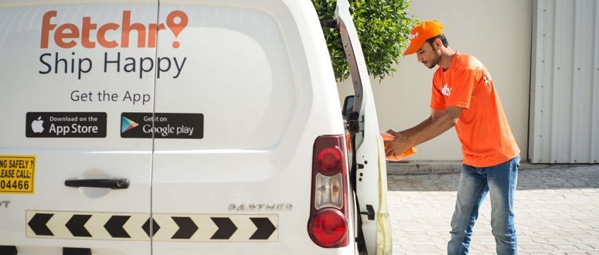 Fetchr couriers tap customers' GPS locations through their phones to locate destinations. Courtesy of Fetchr via MENAbytes.