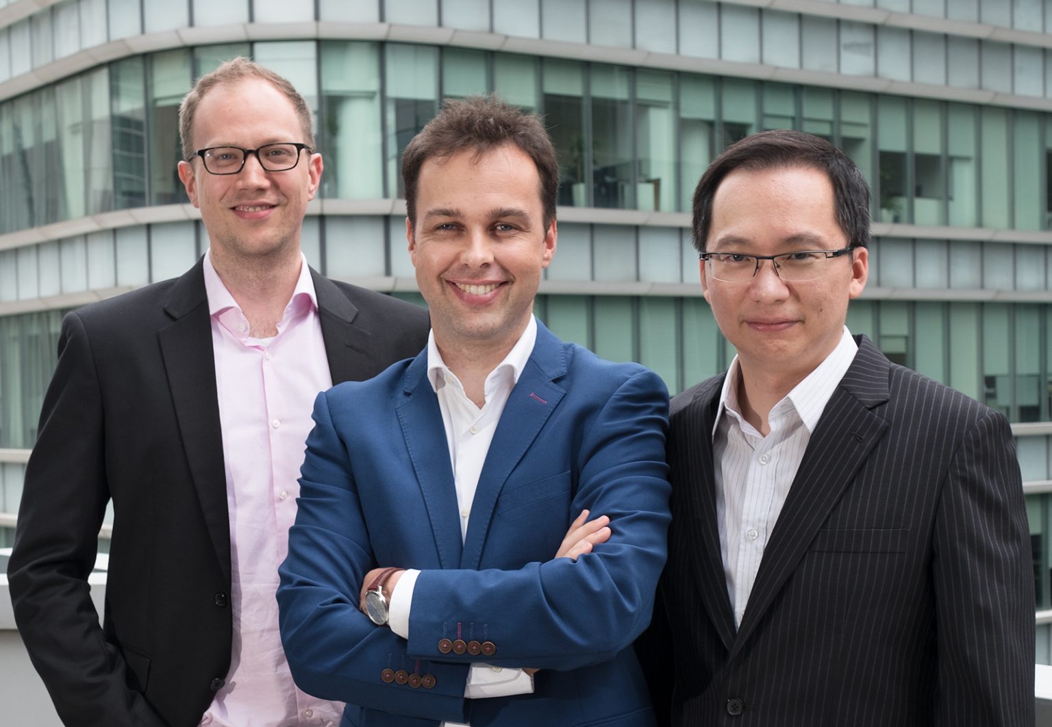 StashAway founders.From left to right:  Nino Ulsamer , Michele Ferrario, and Freddy Lim. Photo courtesy of StashAway.