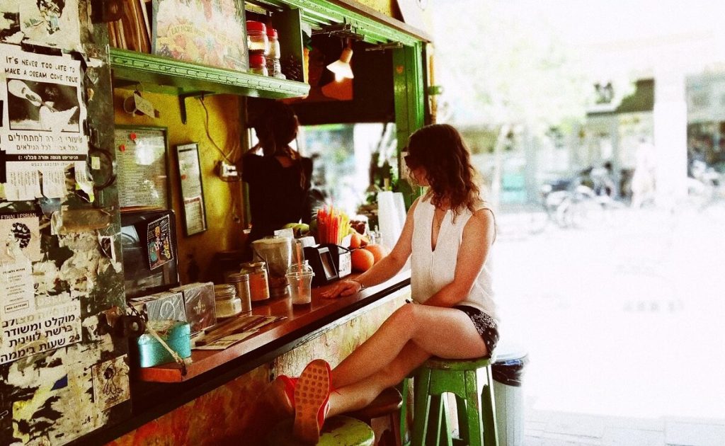 Tel Aviv street scene. Photo by Avi Naim.