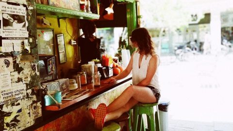 Tel Aviv street scene. Photo by Avi Naim.