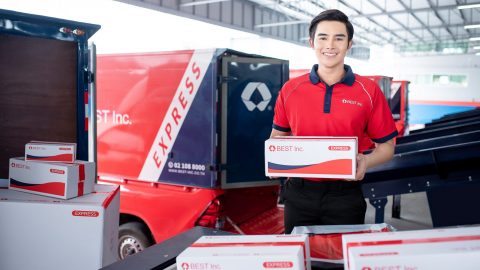 One of Best's couriers. Photo provided to KrASIA