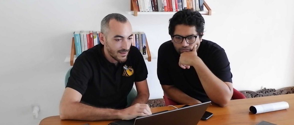 BukuKas' founders Lorenzo Peracchione (left) and Krishnan Menon  (right). Picture courtesy of BukuKas.