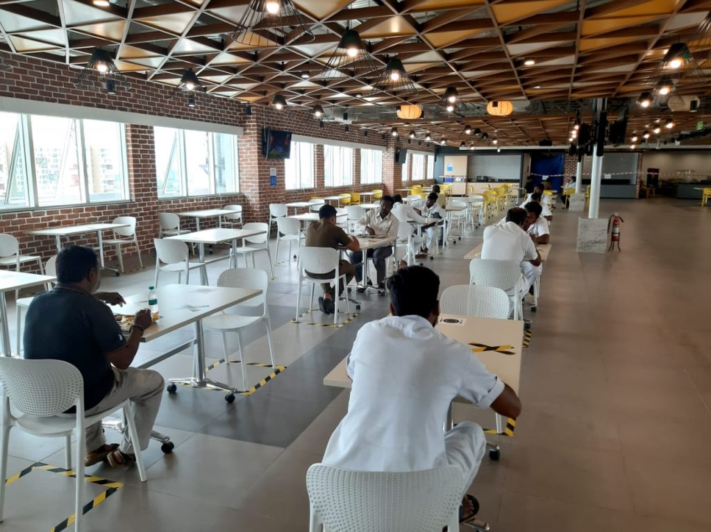 One of the cafeterias that HungerBox has digitized. Picture source: HungerBox