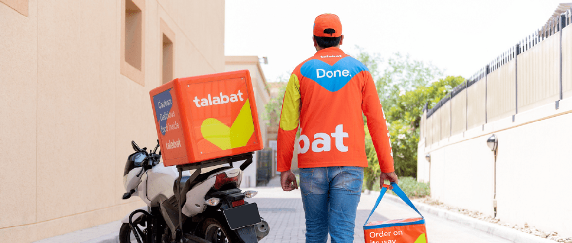 Talabat is a food delivery service in the Middle East and North Africa. Courtesy of Talabat.