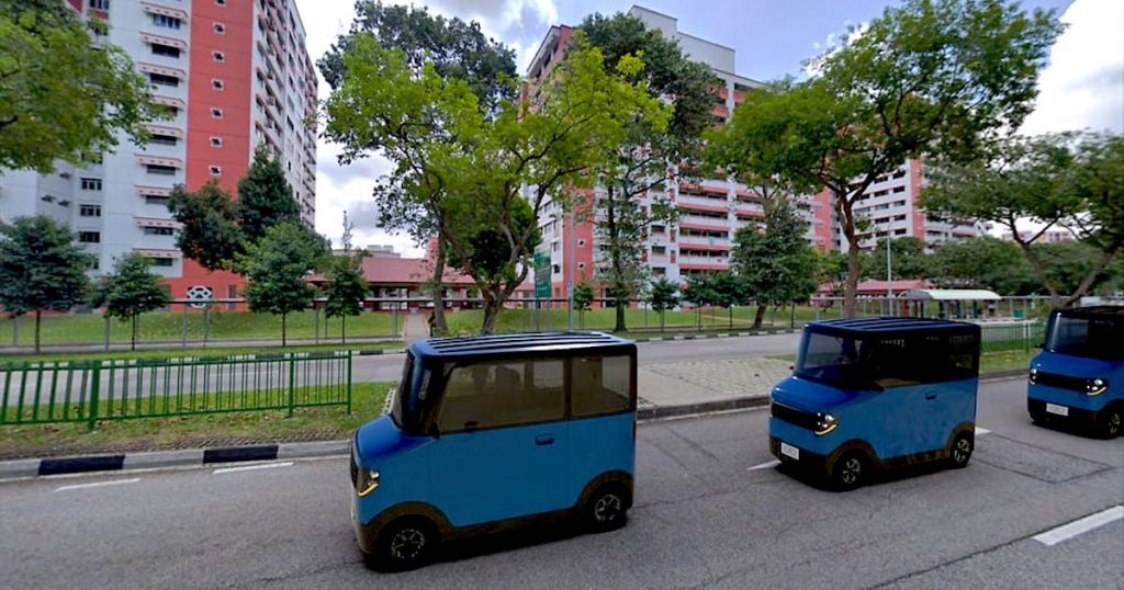 A render of QIQ Pod vehicles. Courtesy of QIQ Pods.