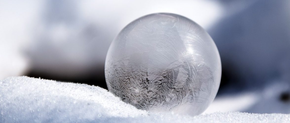 A frosted ice ball. Image by Ulrike Leone from Pixabay.