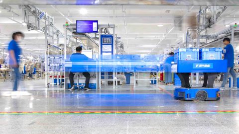 Alibaba's Xunxi factory. Photo provided by Alibaba
