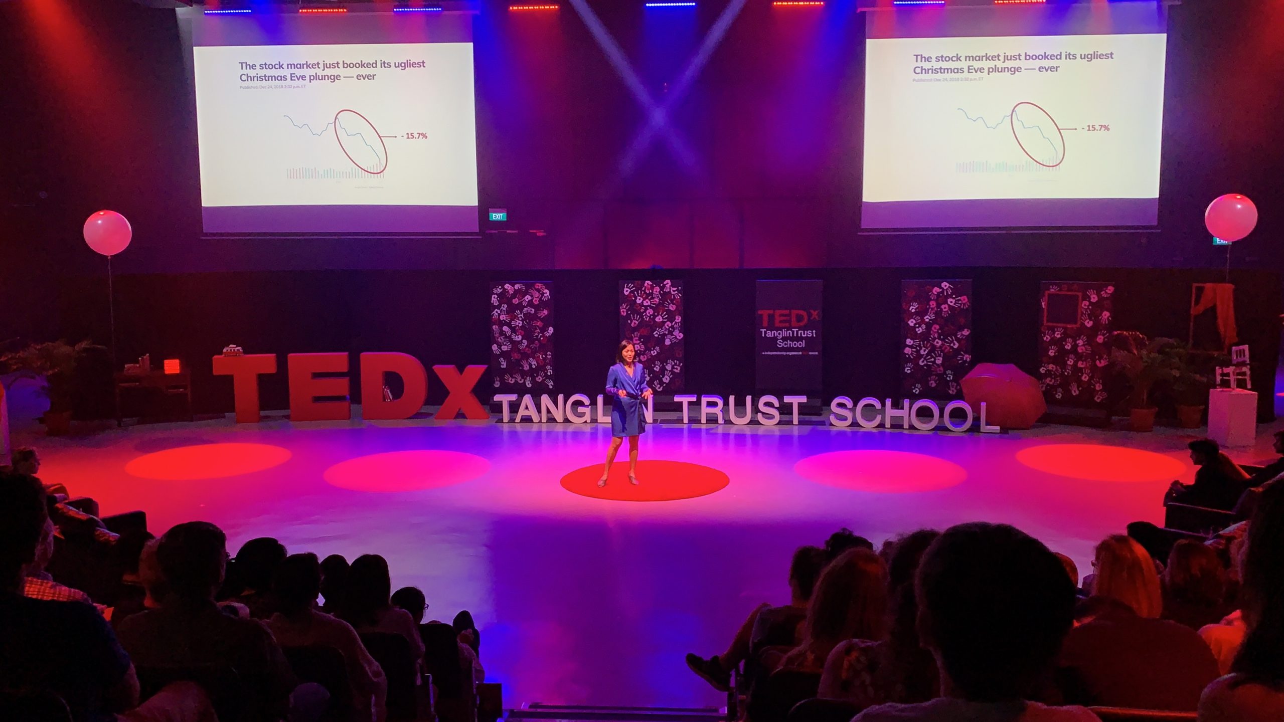 Gail Wong speaking at TEDx