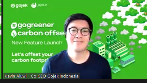 Gojek launches new carbon offset feature. Picture courtesy of Gojek.