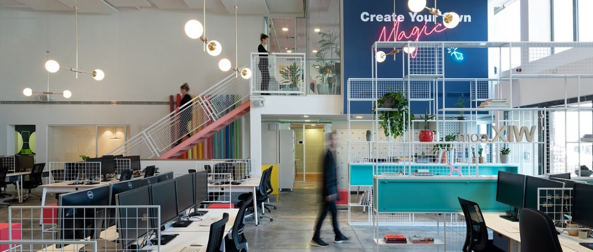 Wix's offices in Tel Aviv. Courtesy of Wix via NoCamels.