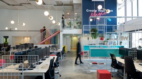 Wix's offices in Tel Aviv. Courtesy of Wix via NoCamels.
