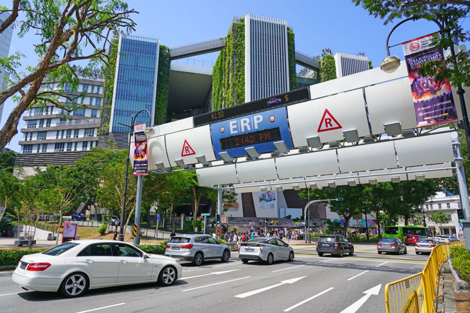 ERP gantry in Singapore. Photo courtesy of Shutterstock.